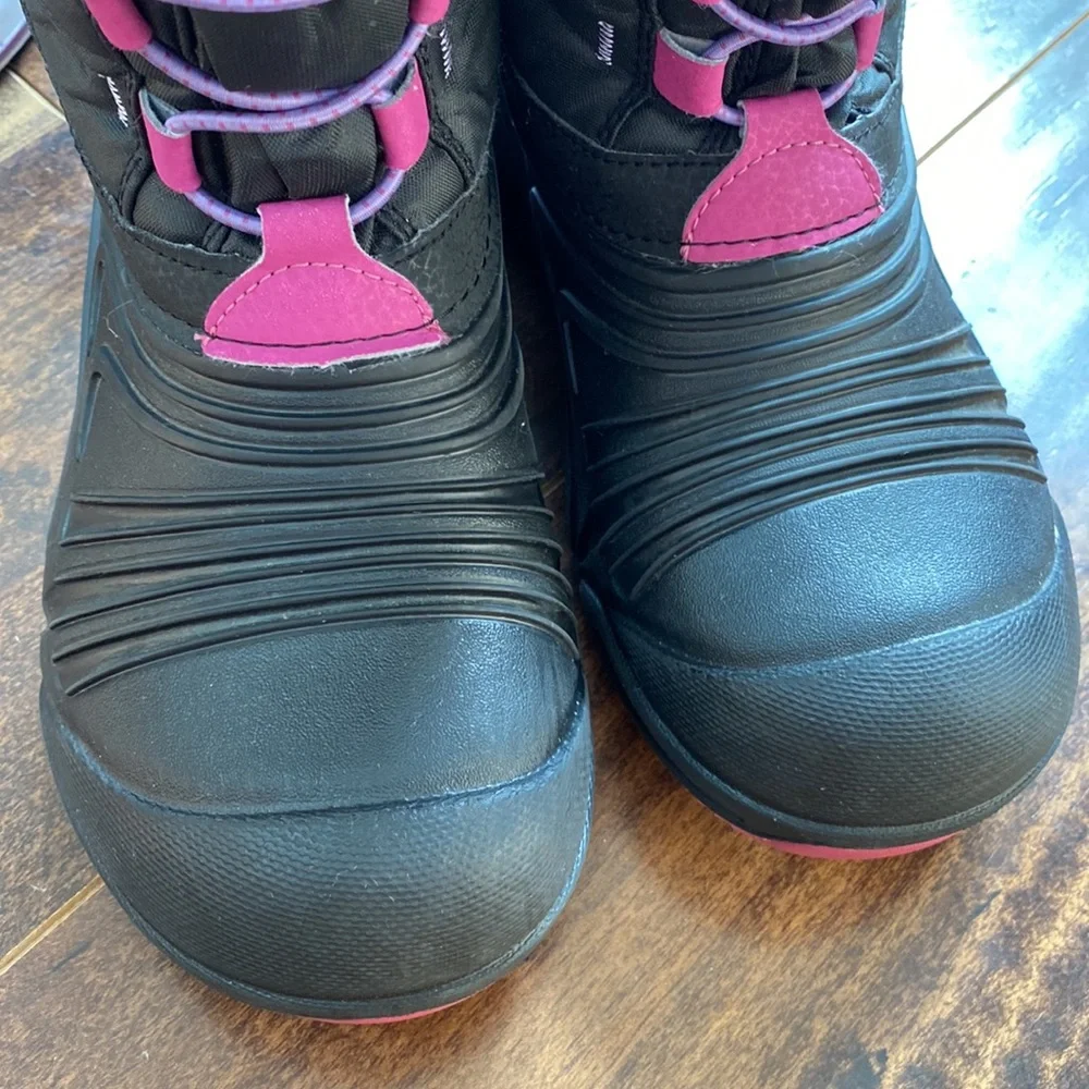 Merrell Black and Pink Kids Rain & Snow Boots - Picture 9 of 10